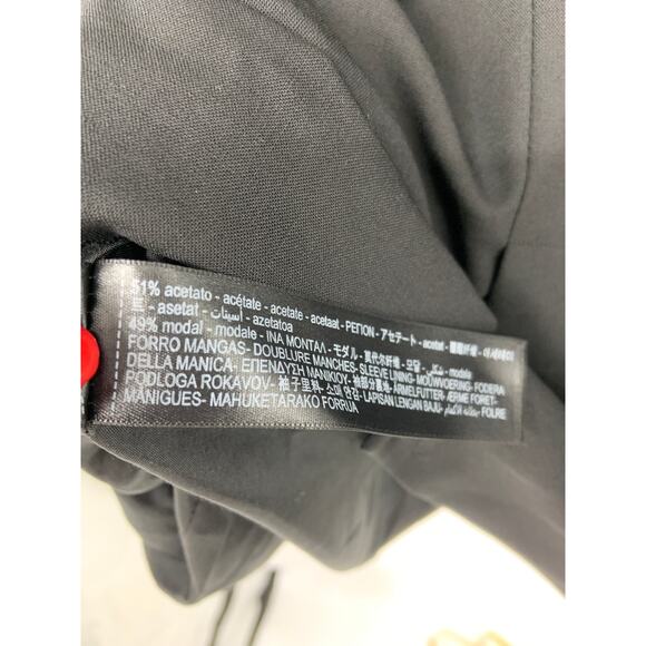 Massimo Dutti Black Coat Blazer with Pockets Size 4 NWT - Picture 9 of 11